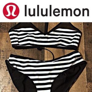 EUC Lululemon Stripped Revisable Bikini SZ M